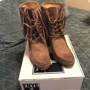 Frye Parker Fringe Bootie